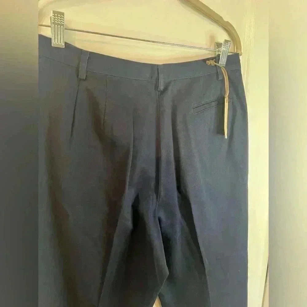 NWT Pendleton Women’s Navy Blue High-Rise Flat Straight Leg Dress Trousers Sz 10 - Picture 4 of 6